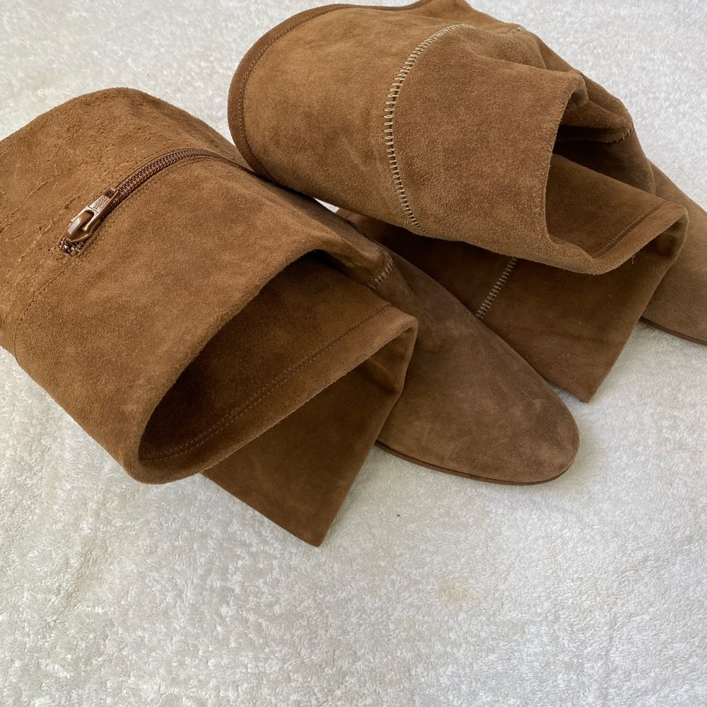 NWT Free People Tan Suede Over-the-Knee Boots - Picture 9 of 14